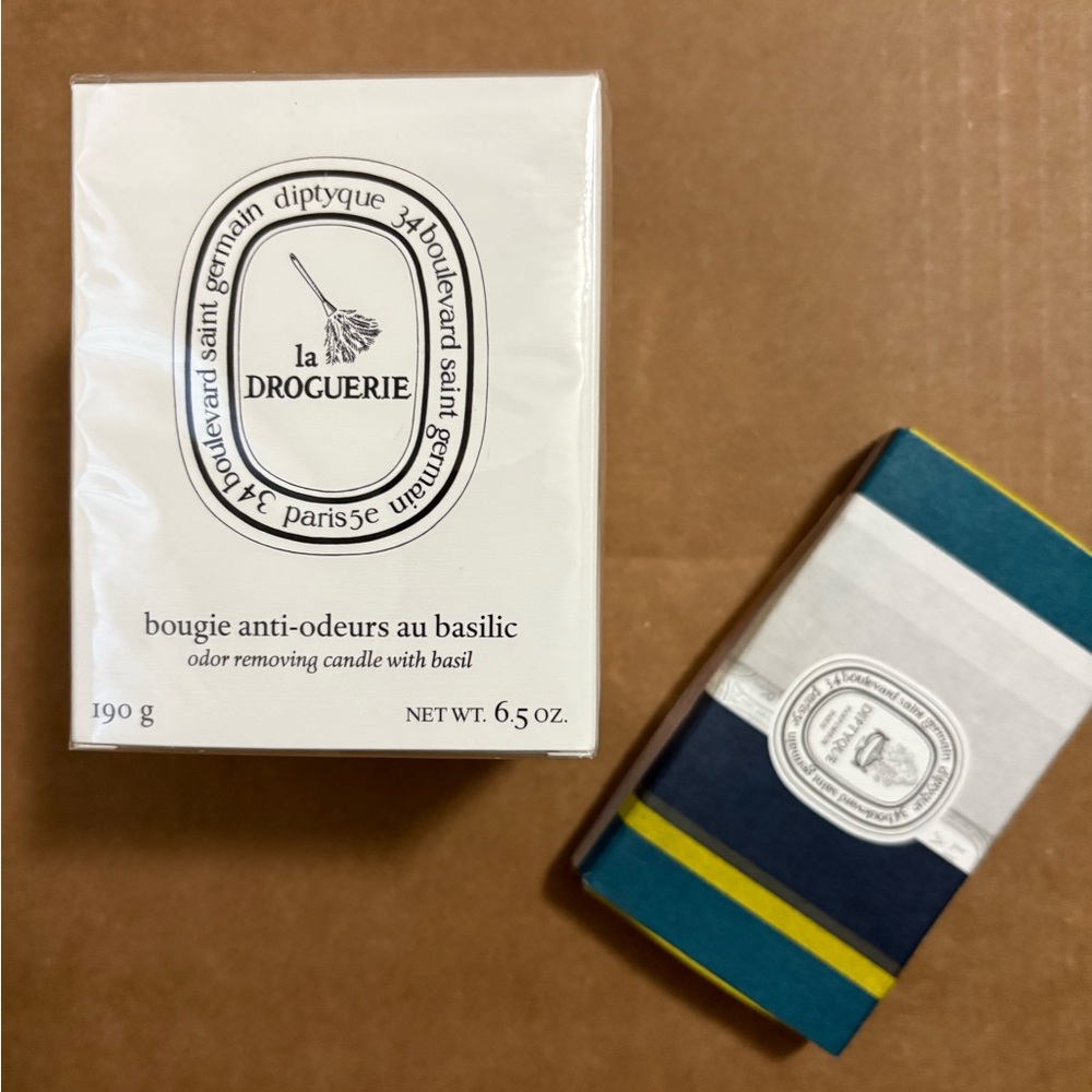NIB Diptyque La Droguerie Candle w/ Box of Long Matches